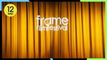 Frame logo på biografridå Foto: Ann-Charlott Rugfelt Ferm